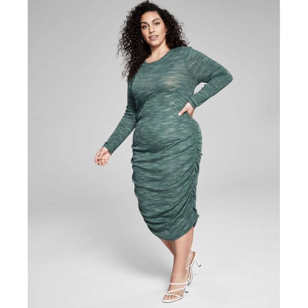 And Now This Now This Trendy Plus Size Space Dyed Midi Dress
